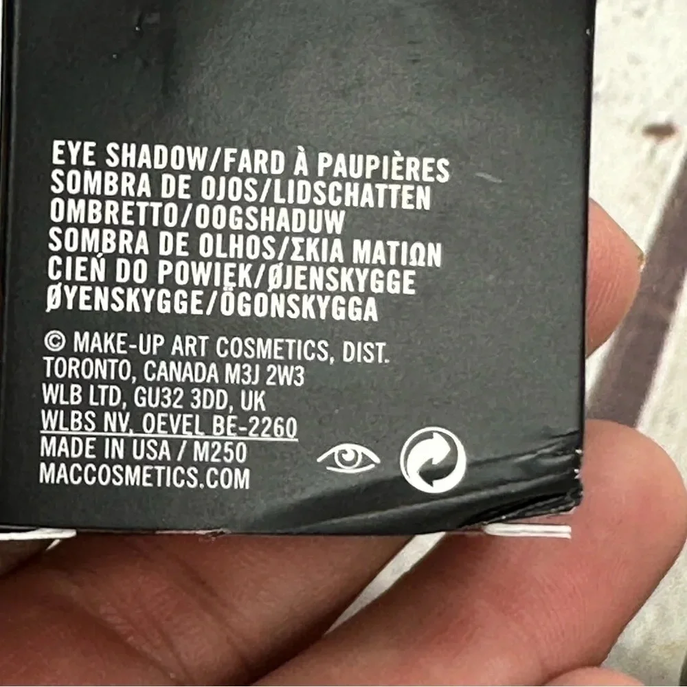 MAC cosmetic print satin eye shadow NWT glam goth